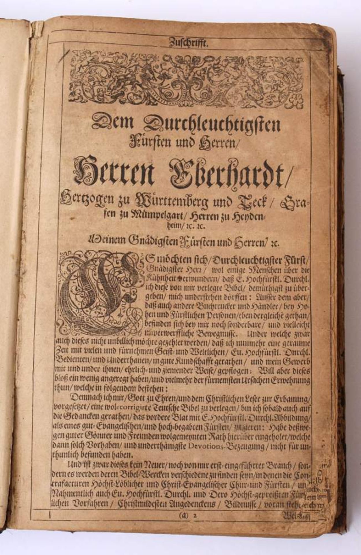 Bibel, Christian Lommer, Ulm 1671Zahlreiche Kupferstichillustrationen. Sekundär gebunden, - Bild 15 aus 31