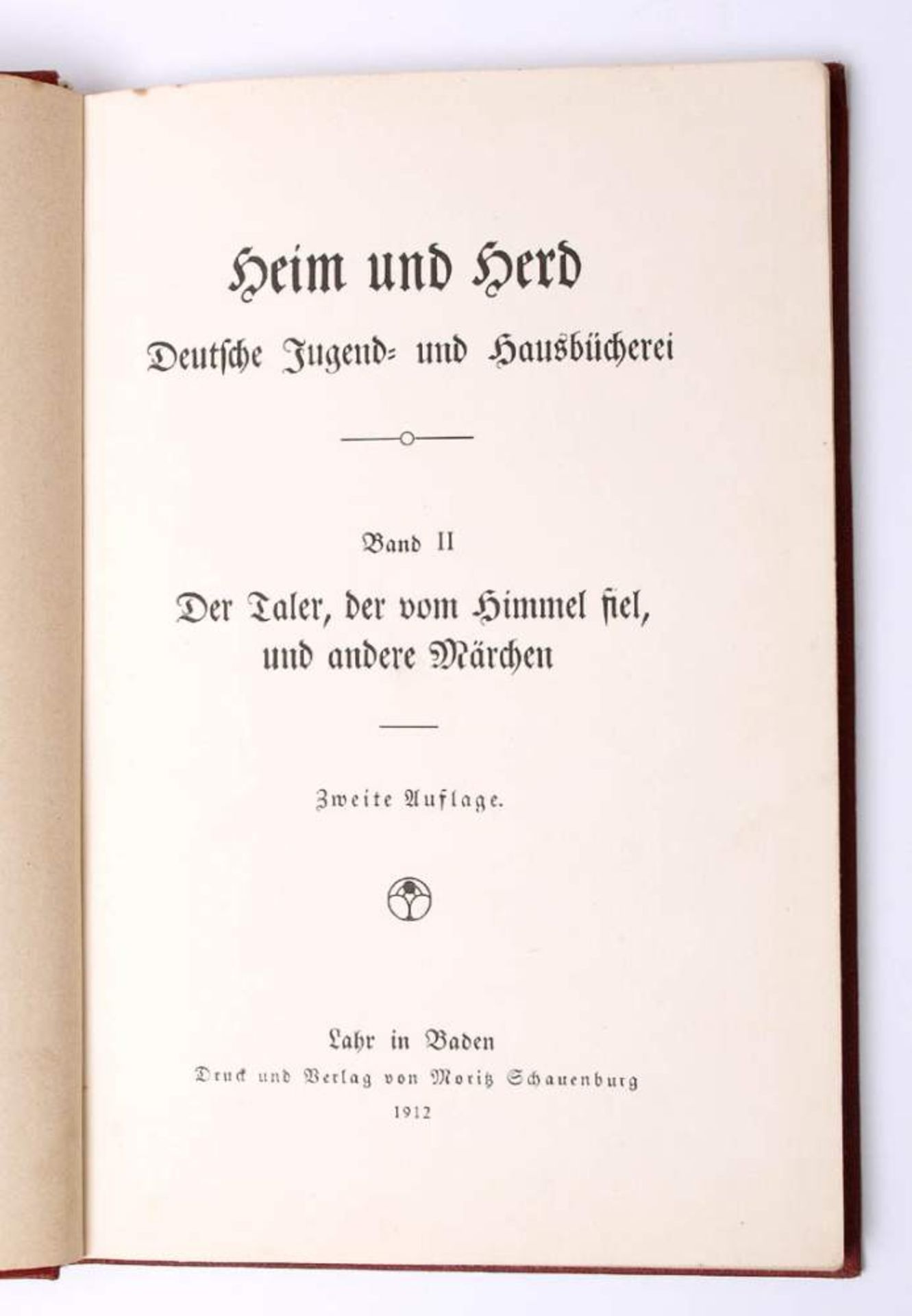 Heim und HerdBd.2 mit diversen Märchen. 2. Auflage, Schauenburg, Lahr 1912. - Bild 3 aus 5