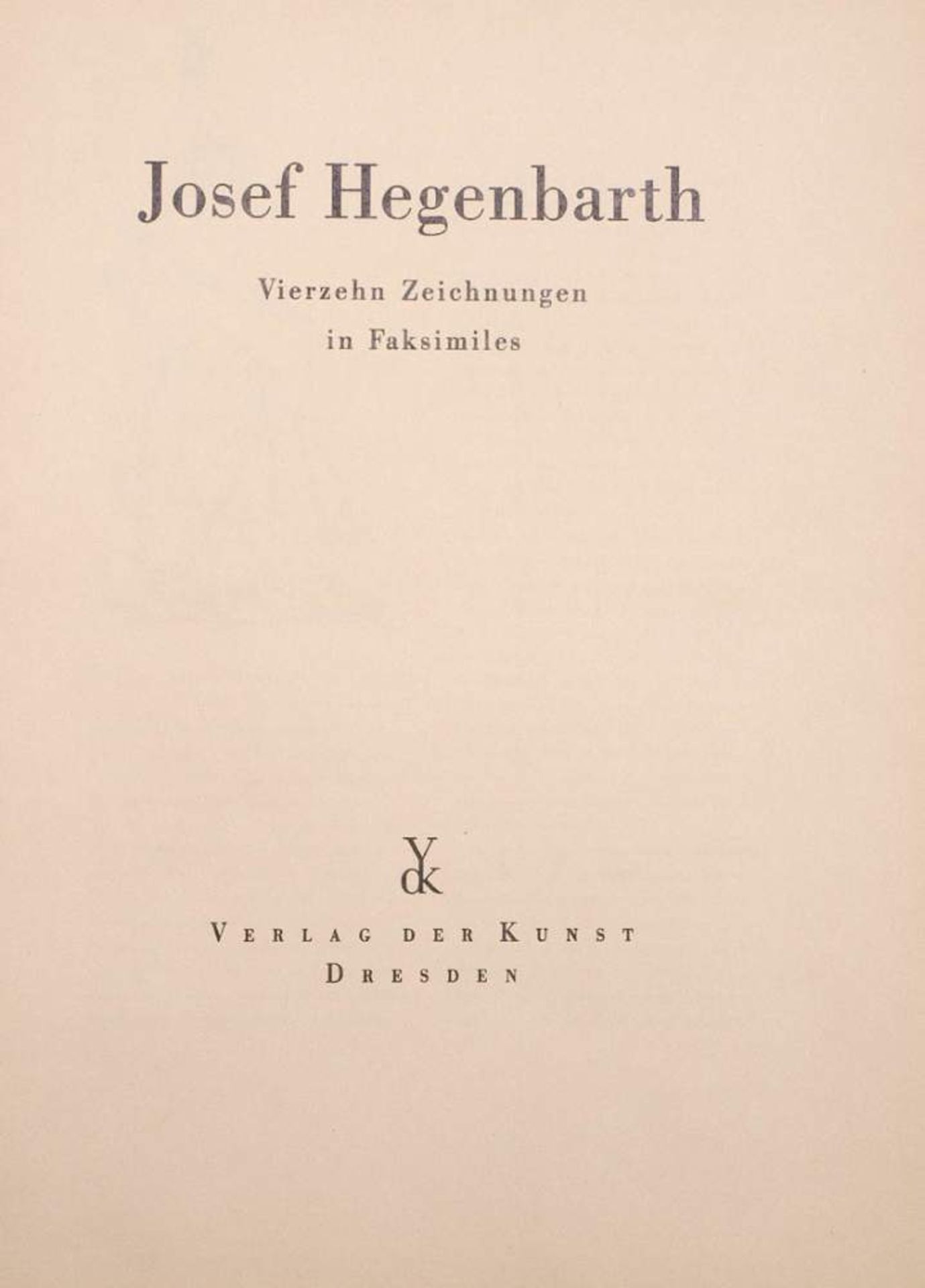 Hegenbarth, Josef, 1884 - 1962Mappe mit vierzehn Zeichnungen. Faksimile, VEB Verlag der Kunst, - Bild 2 aus 49