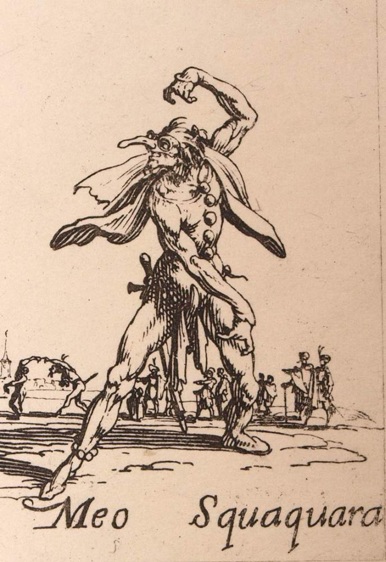 Callot, Jacques, 1592 - 1635Drei Blätter aus "Balli di Stessania": Cucorongna und Pernoualla, 10, - Bild 10 aus 17