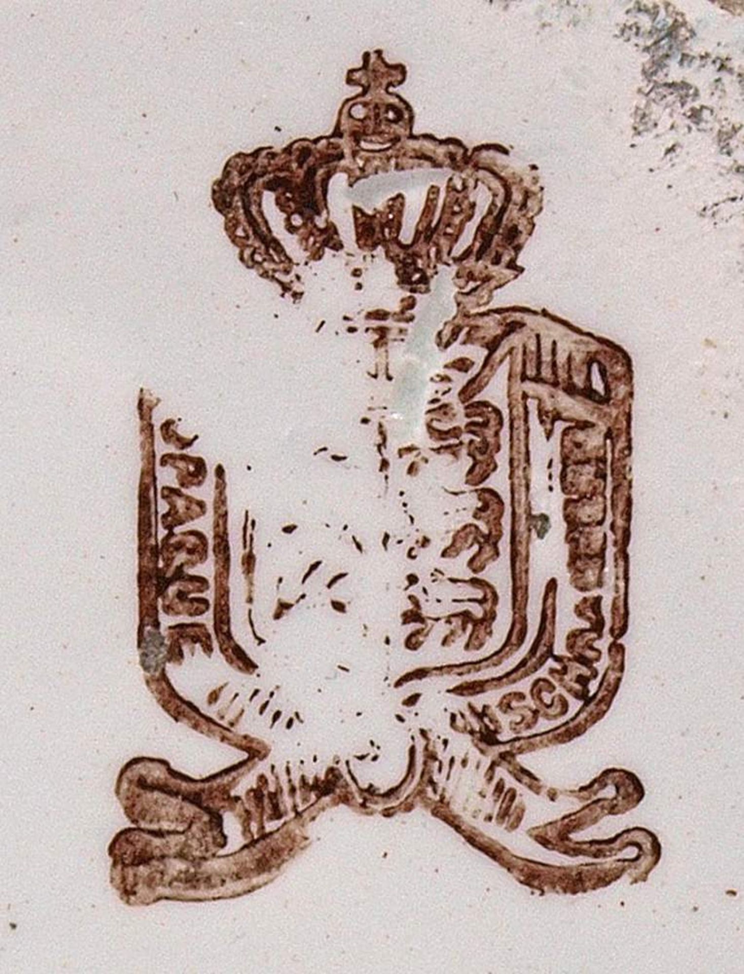 Kännchen, Uechtritz & Faist, SchrambergBirnenförmiger, achtkantiger Korpus mit gedrücktem, - Bild 2 aus 3
