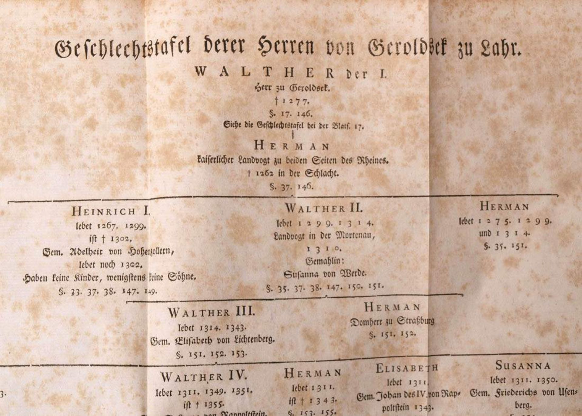 Geschichte des Hauses Geroldseck, Frankfurt und Leipzig, 1766Mit einigen Textillustrationen und - Bild 11 aus 13