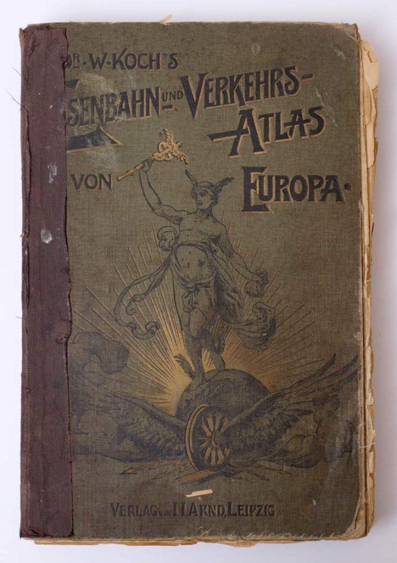 Koch's Eisenbahn- und Verkehrsatlas, Arnd, Leipzig 1906Mit zahlreichen farbigen, teilweise - Bild 3 aus 3