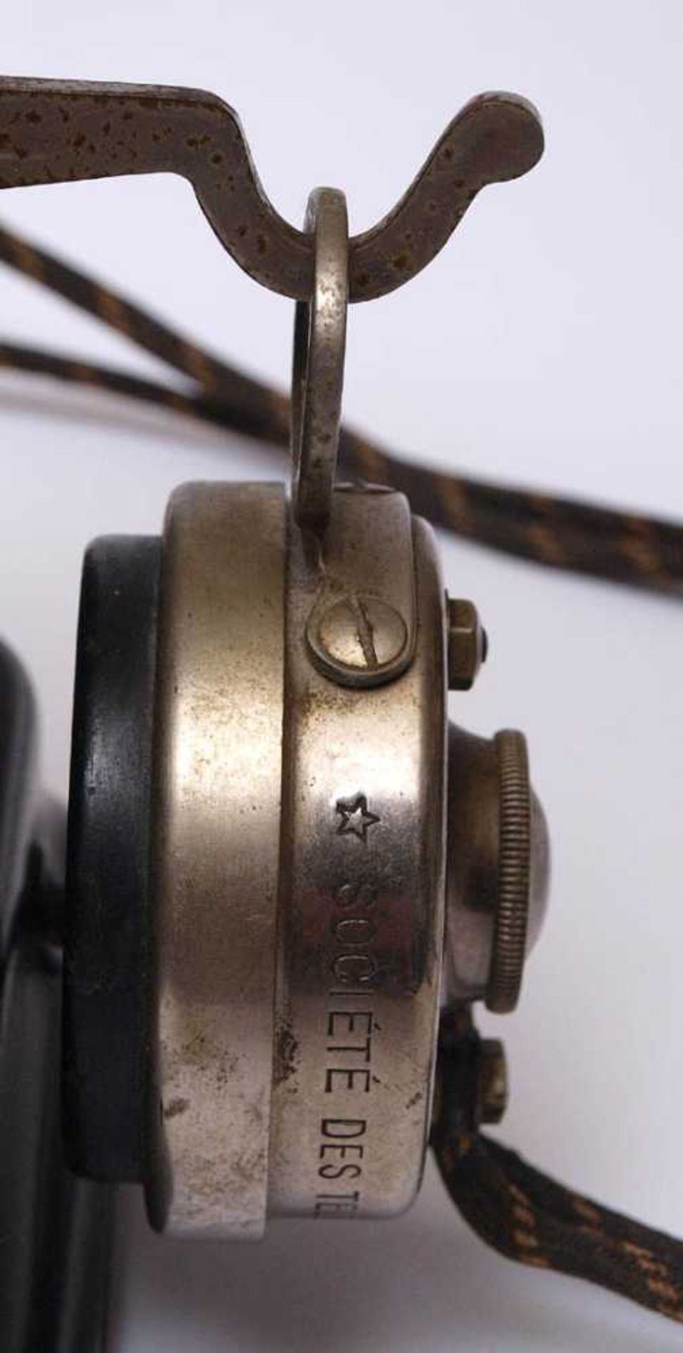 Telefon, Frankreich, 30er JahreBakelitgehäuse mit Zweithörer. H.23,5cm. - Bild 4 aus 4