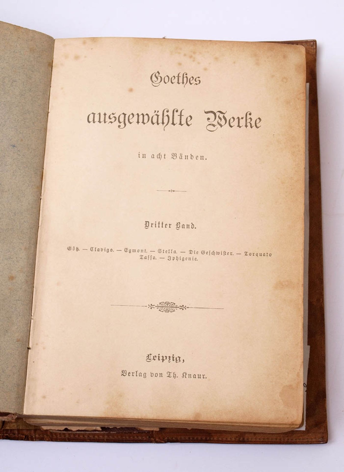 Goethe, J.W.v.: Werke 29 Bde., Wegweiser, Berlin 1921. Herausgegeben von Richard Müller- - Bild 3 aus 4