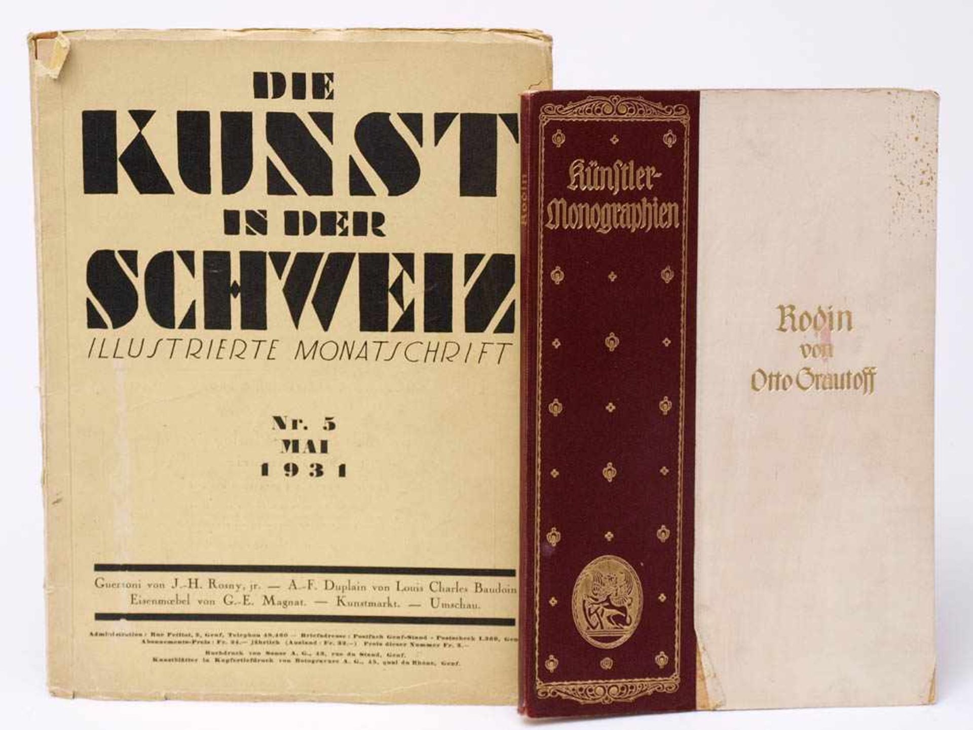 Grautoff, O.: Rodin (Monographie) Velhagen & Klasing, Bielefeld 1911. Dazu: Die Kunst in der