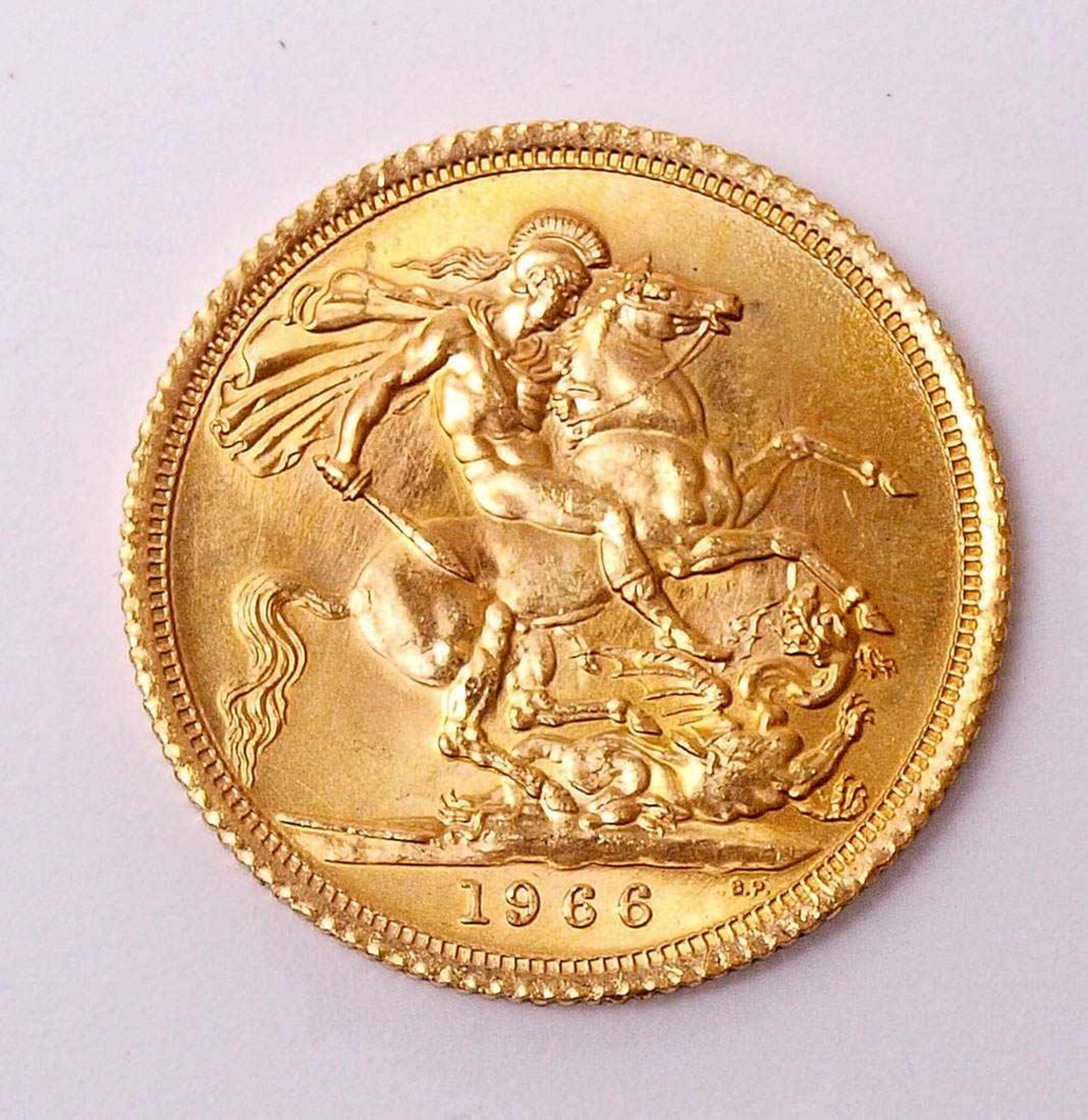 Sovereign, Großbritannien Dat. 1966. Sehr guter Erhaltungszustand. Gew. ca. 8g.