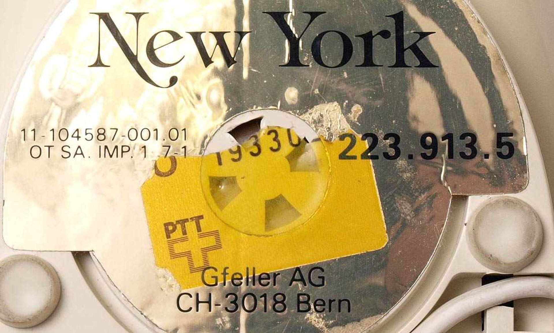 Designtelefon, 70er Jahre Modell New York. Hersteller Gfeller, Bern. Als Nebenstellengerät - Bild 3 aus 3