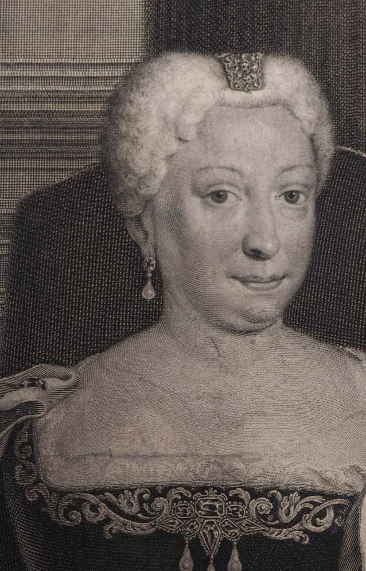 Preisler, Georg Martin, 1700 - 1754 Portrait der Anna Widmann nach einem Gemälde von 1738. - Bild 3 aus 3