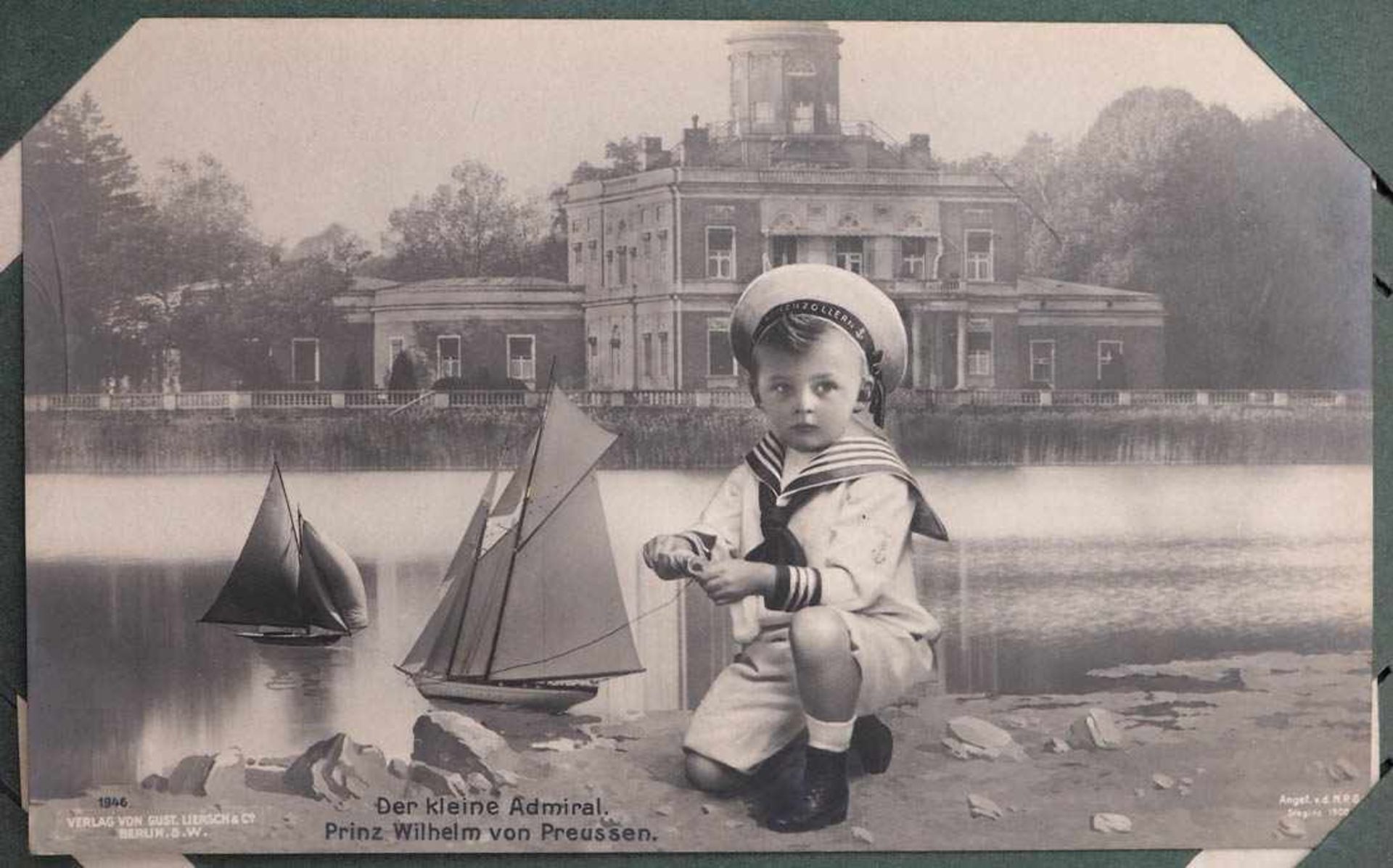 Fotoalbum, vor 1918 Bet. "Unser Kaiserhaus". Zahlreiche Portraitpostkarten der kaiserlichen Familie. - Bild 3 aus 3