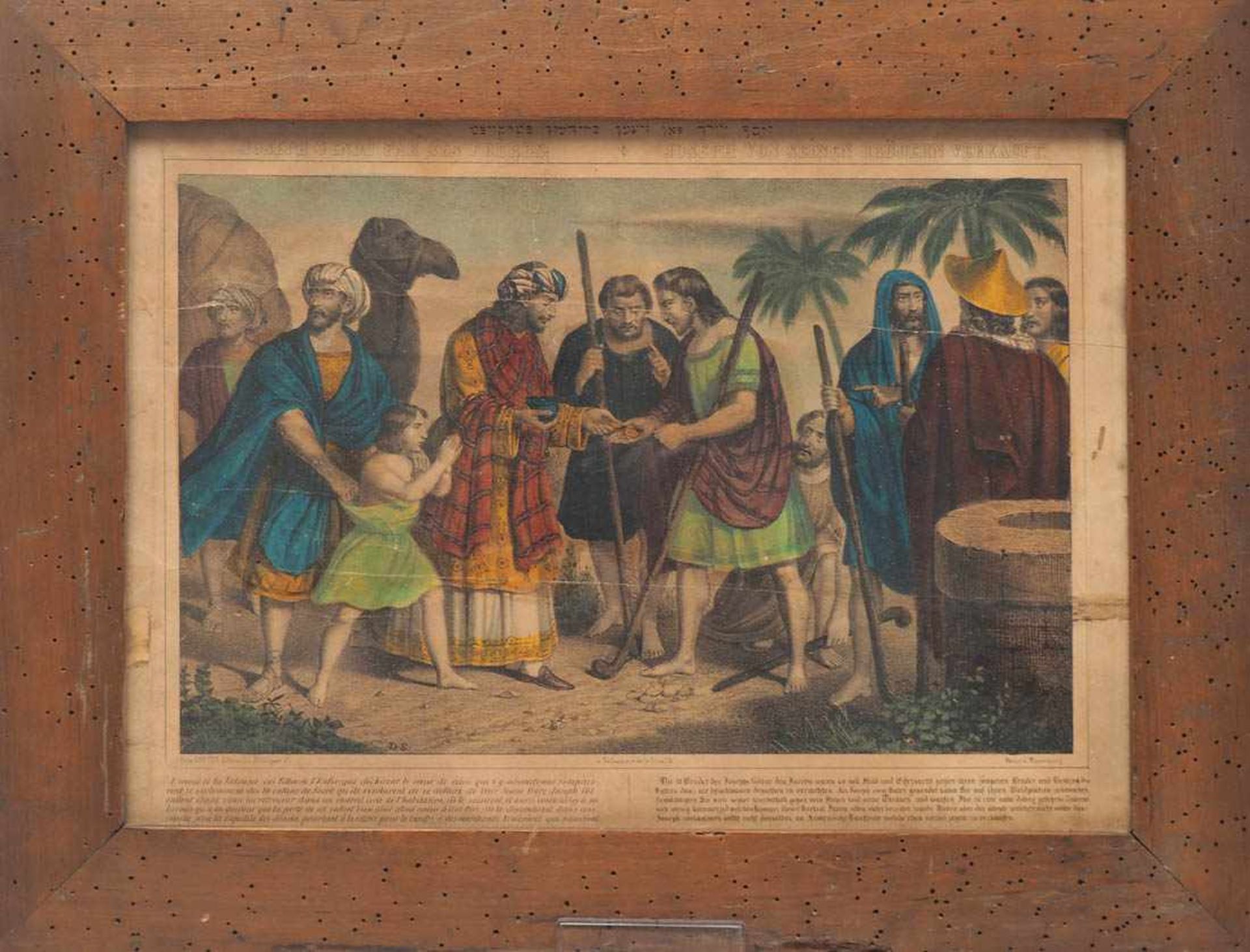 Wentzel, Jean Frédéric, 1807 - 1869 Vier kolorierte Lithographien mit biblischen Sujets (Joseph - Bild 6 aus 10