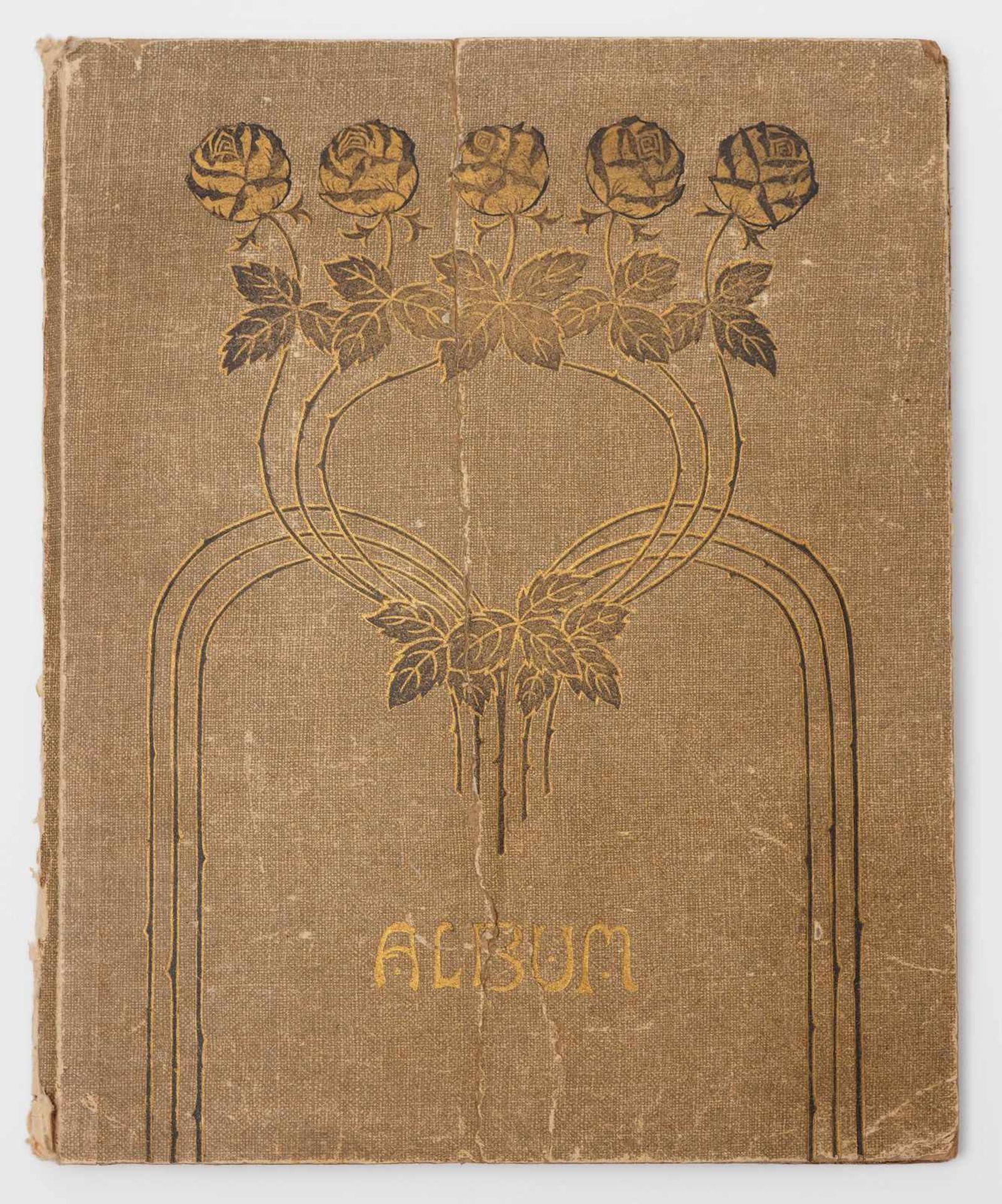 Postkartenalbum Mit zahlreichen Karten aus der Zeit um 1912. Größtenteils Schlesische Ansichten