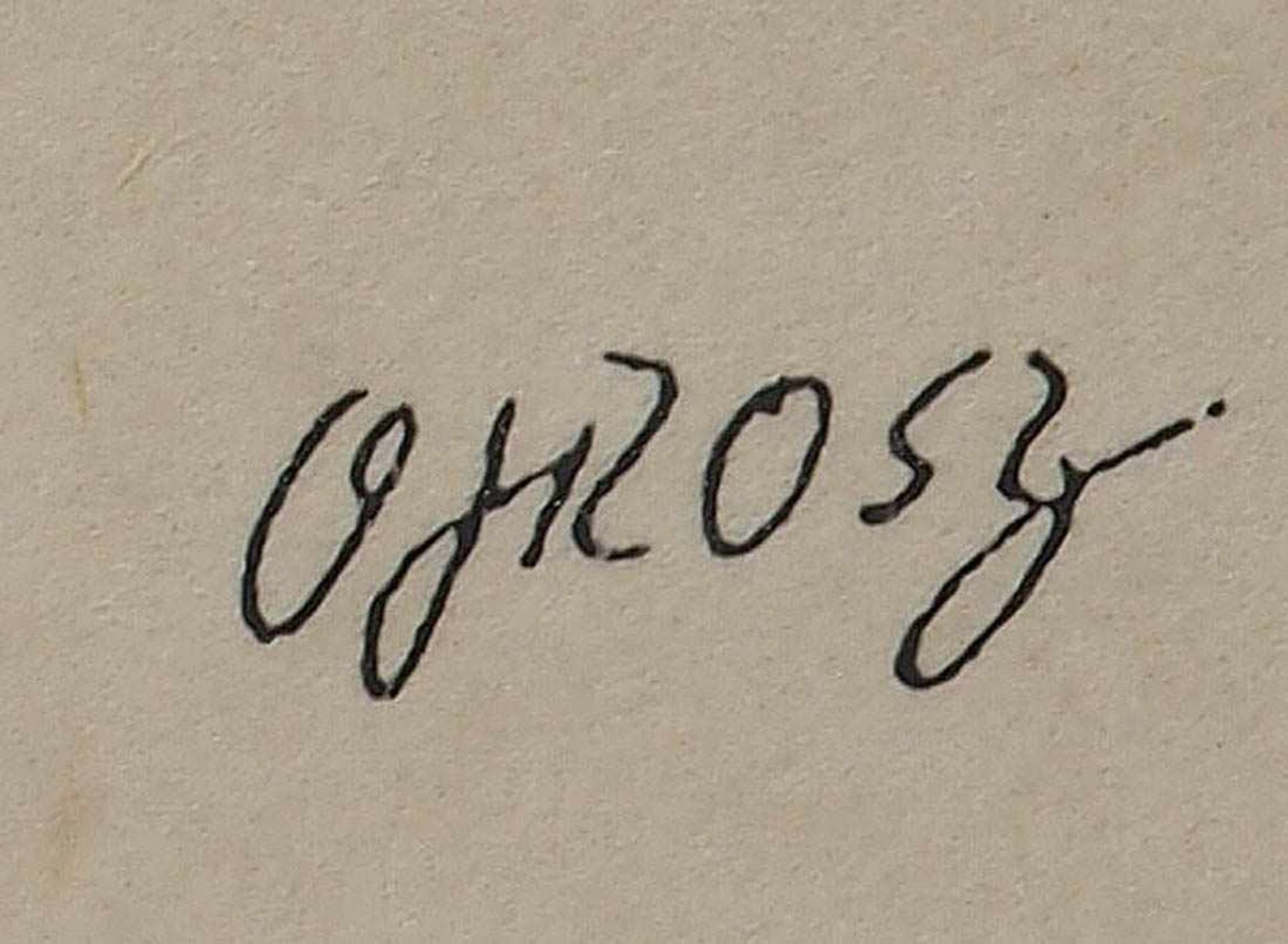 Grosz, George, 1893 - 1959 Lithographie, bet. "Der Bund der Aufrechten", ger. Innenmaß des - Bild 3 aus 3