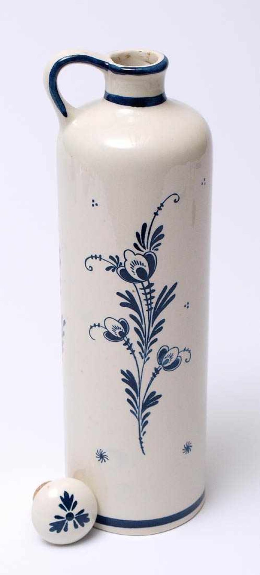Werbekrug, Bols, 50er Jahre Keramikkrug mit holländischem Landschaftsdekor. Auf dem Boden - Bild 3 aus 4