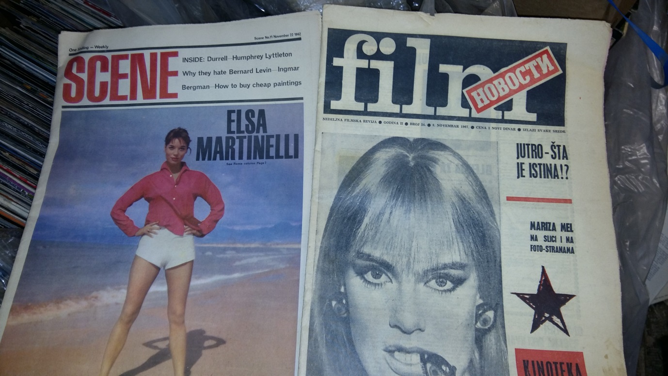 Various film magazines, newspaper style. 15.