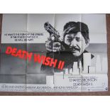 Movie Poster, "Death Wish II", approx 101cm x 75cm.