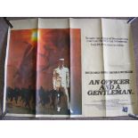 Movie Poster, "An Officer and a Gentleman", approx 101cm x 76cm.