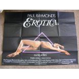 Movie Poster, "Paul Raymond's Erotica", approx 101cm x 76cm.