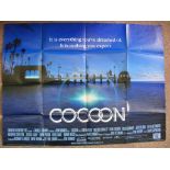 Movie Poster, "Cocoon", approx 101cmx 76cm.