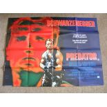 Movie Poster, "Predator", approx 101cm x 76cm.