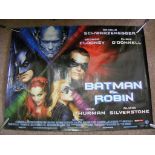 Movie Poster, "Batman and Robin", approx 101cm x 76cm.