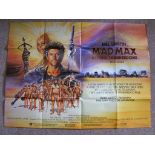 Movie Poster, "Mad Max - Beyond Thunderdome", approx 101cm x 76cm.