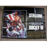 Movie Poster, "Rocky IV", approx 101cm x 76cm.