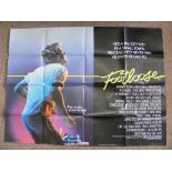 Movie Poster, "Footloose", approx 101cm x 76cm.