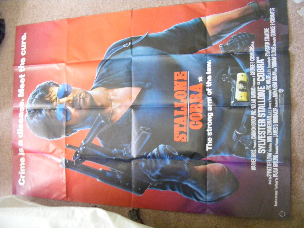 Movie Poster, "Cobra", approx 101cm x 152cm. - Image 2 of 2