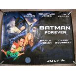 Movie Poster, "Batman Forever", approx 101cm x 76cm.