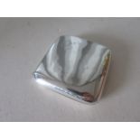 An unusually heavy hallmarked silver Cigarette Case, simple and stylish form, weight approx 128