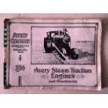 Early Twentieth Century Steam Engine Catalogue, for the Avery Company, dated 1914, “Avery Steam