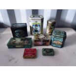 Collection of eight assorted vintage decorative Biscuit and Sweet Tins.