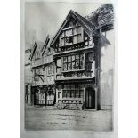 Framed C19th Print after A Watson Turnbull, signed and titled to margin “Harvard House”, approx