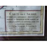 A framed French Map, “Carte de l'Arabie”, depicting (the then) Arabia, the Red Sea, Persian Gulf,