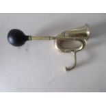 A vintage brass Car Horn, length approx 40cm.