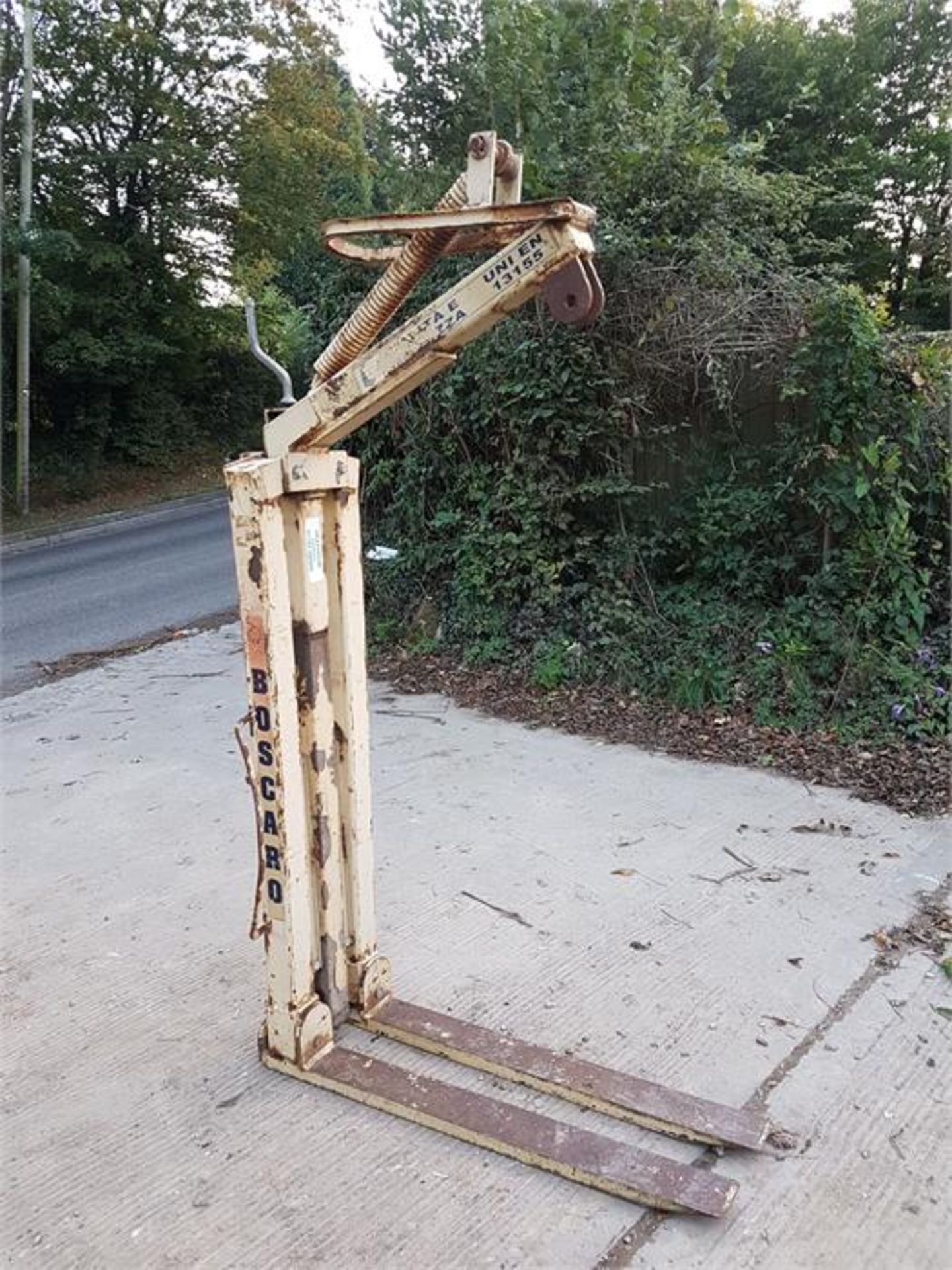 BOSCARO MBA-ZOA CRANE PALLET FORKS. LOCATION: SURREY UK - Bild 2 aus 3