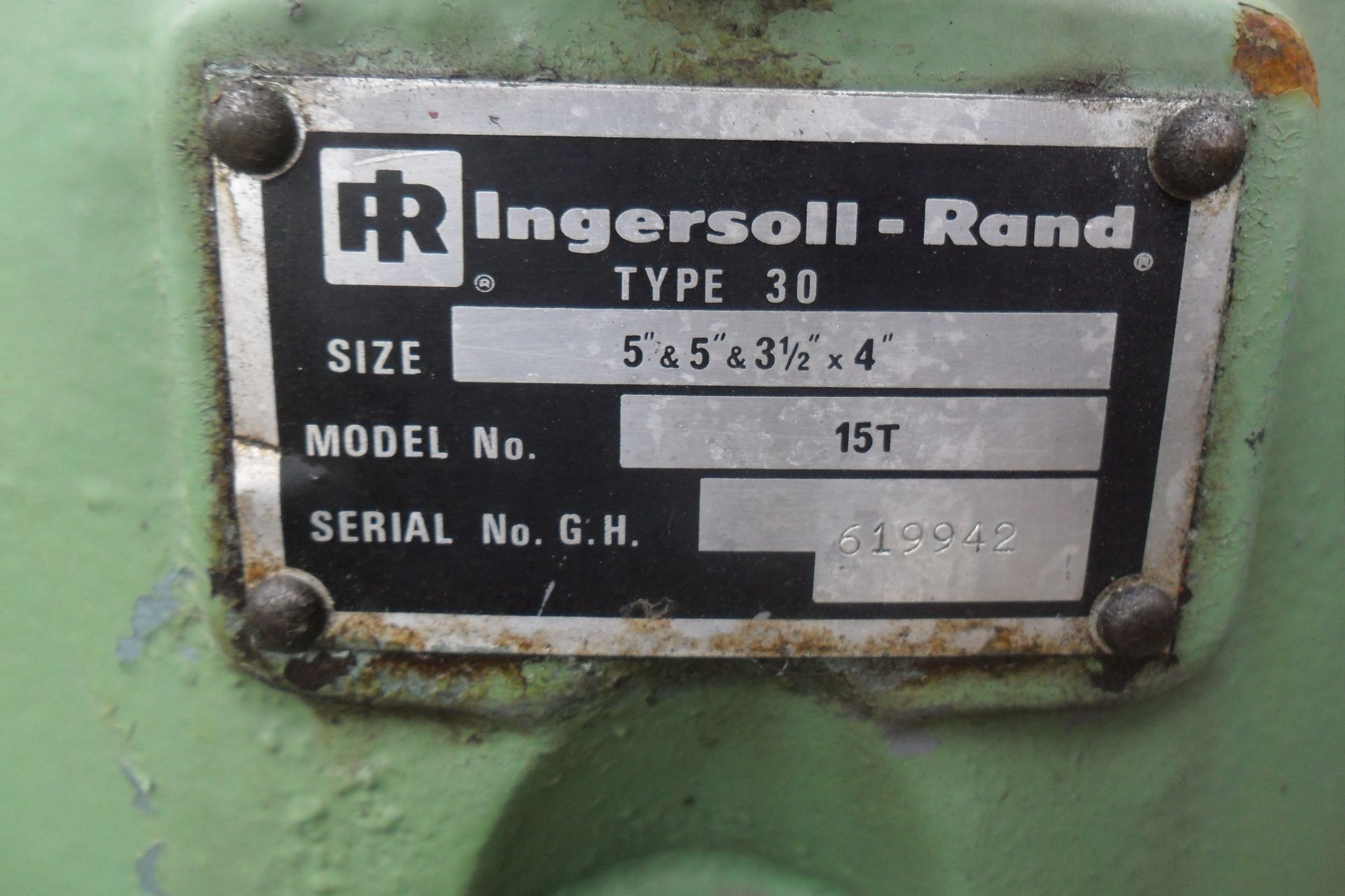 INGERSOLL RAND TYPE 20 MODEL 15T 3-PHASE COMPRESSOR C/W SWITCH BOX. LOCATION: DONCASTER, UK - Bild 3 aus 5