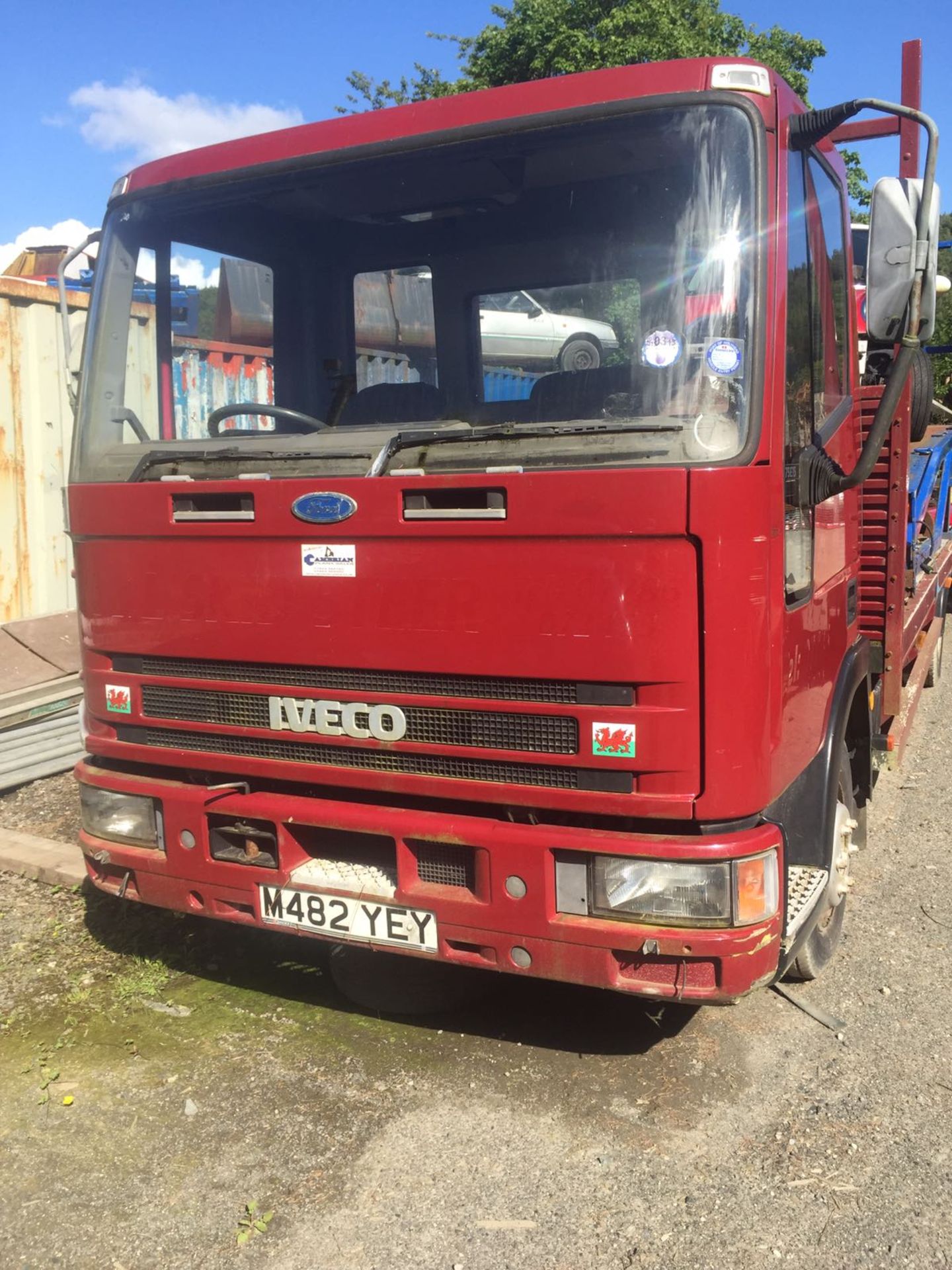 IVECO 75 BEAVERTAIL LORRY, VENDOR REPORTS THIS VEHICLE TO BE A GOOD TRUCK AND HAS JUST HAD £500