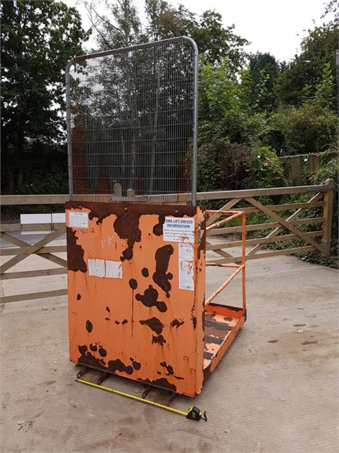 INVICTOR FORKLIFT MAN CAGE. - Bild 3 aus 3