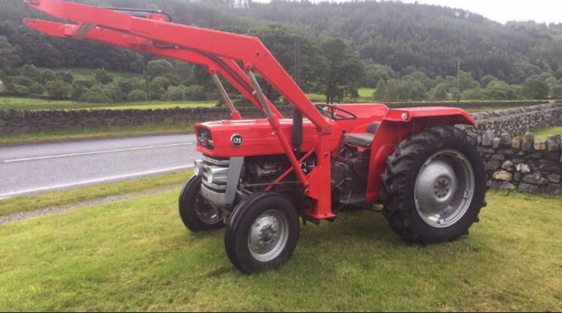 MASSEY FERGUSON 135 TRACTOR, WITH LOADER, VENDOR REPORTS THAT THIS RECENT REFURBISHMENT WON FIRST