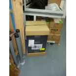 2 x Black 3 drawer pedastal