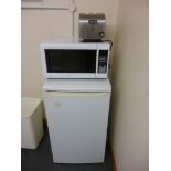 Microwave, Toaster, and Fridge