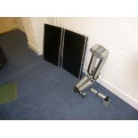 1 Pair of HP Compaq LA2405wg monitors with twin bench stand