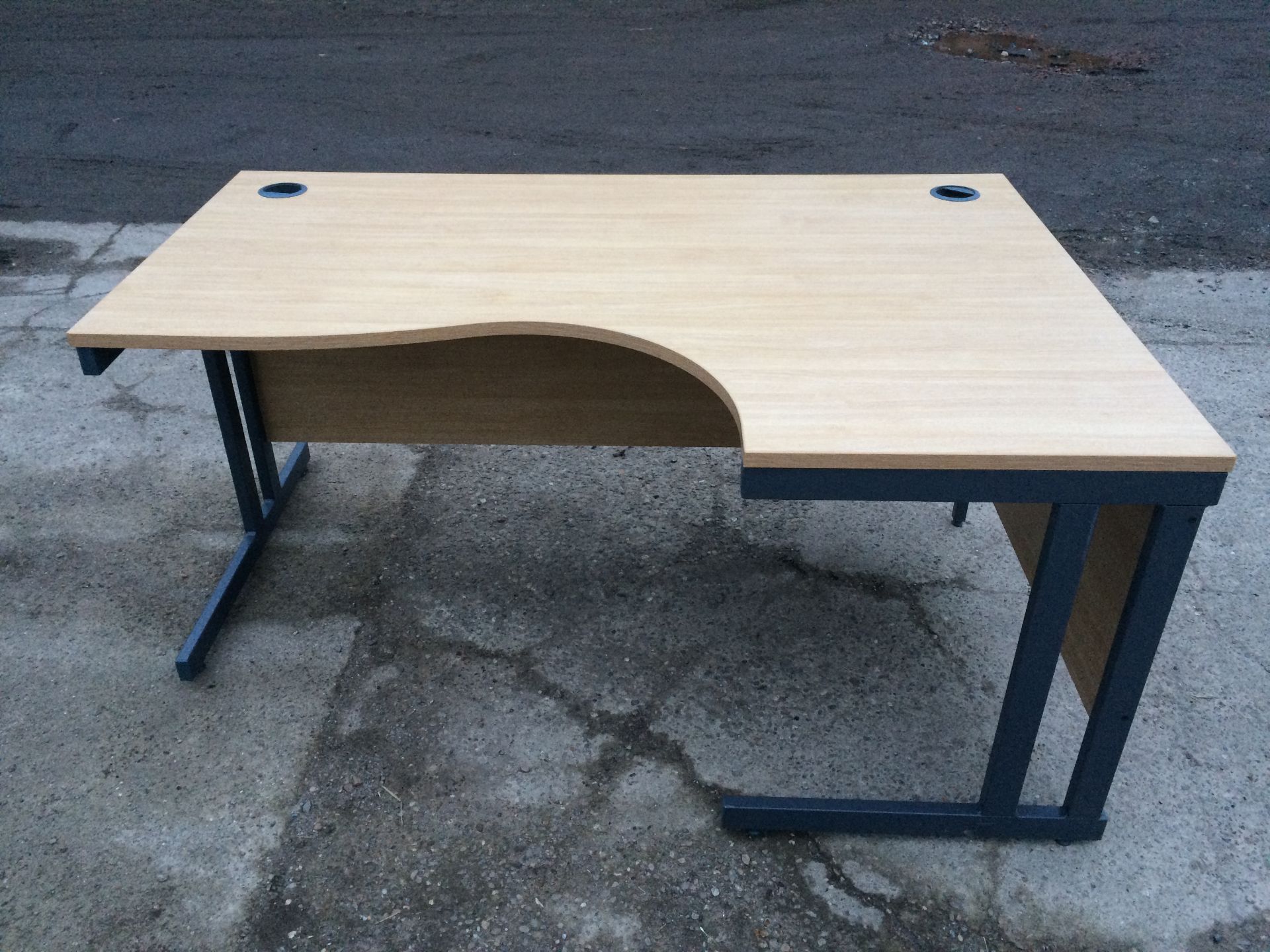 Corner Office Desk TWO (Height: 74cm / Length: 160cm / Width:  111cm        (1)