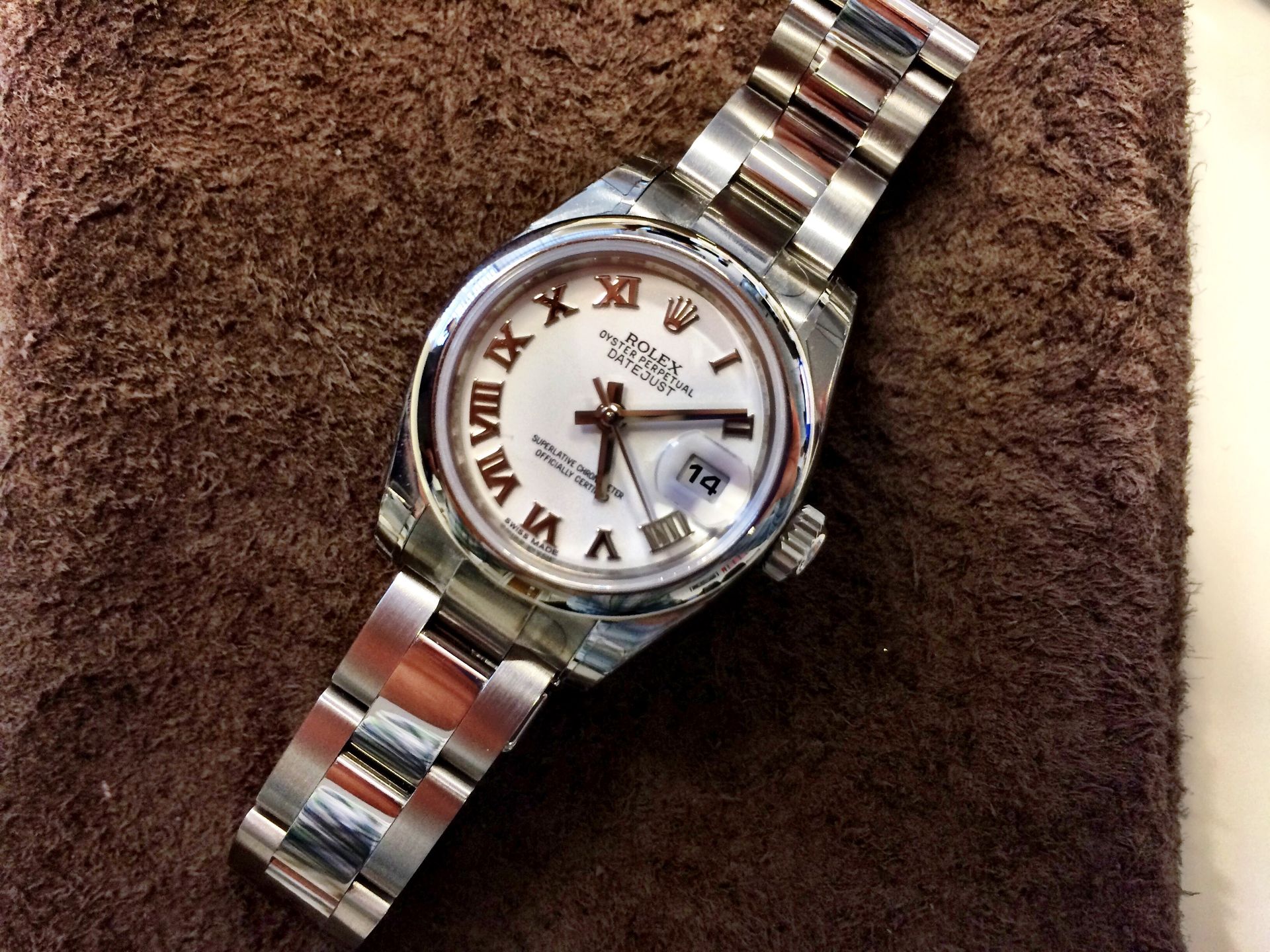 New 2016 Rolex Date Just Ladies Stainless Steel - Image 2 of 3