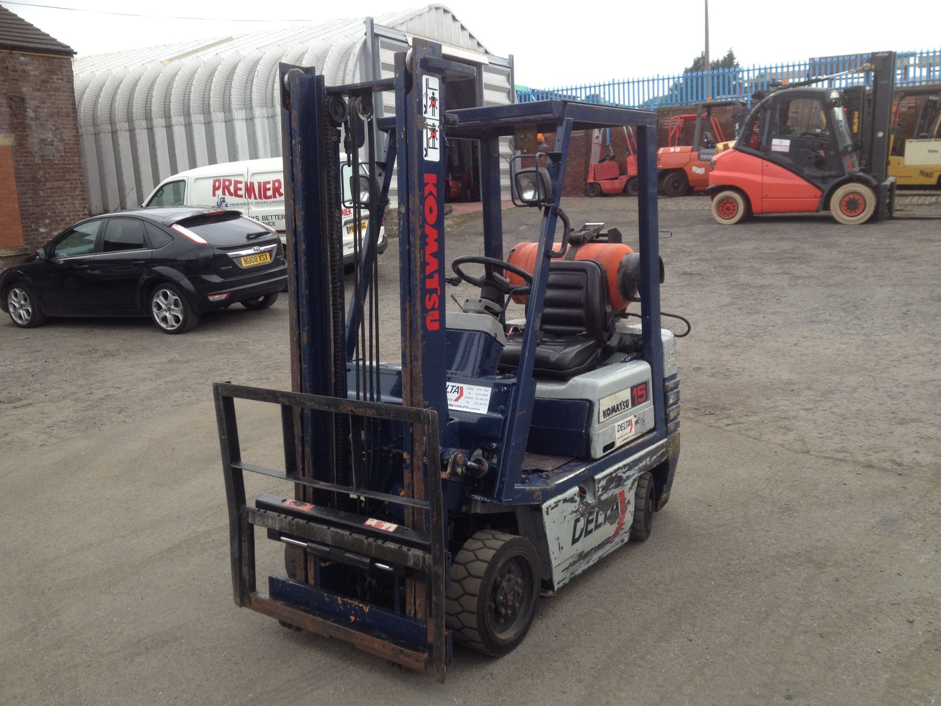 1990 Komatsu 15 LPG Forklift FG155-15 1.5 ton - Image 7 of 8