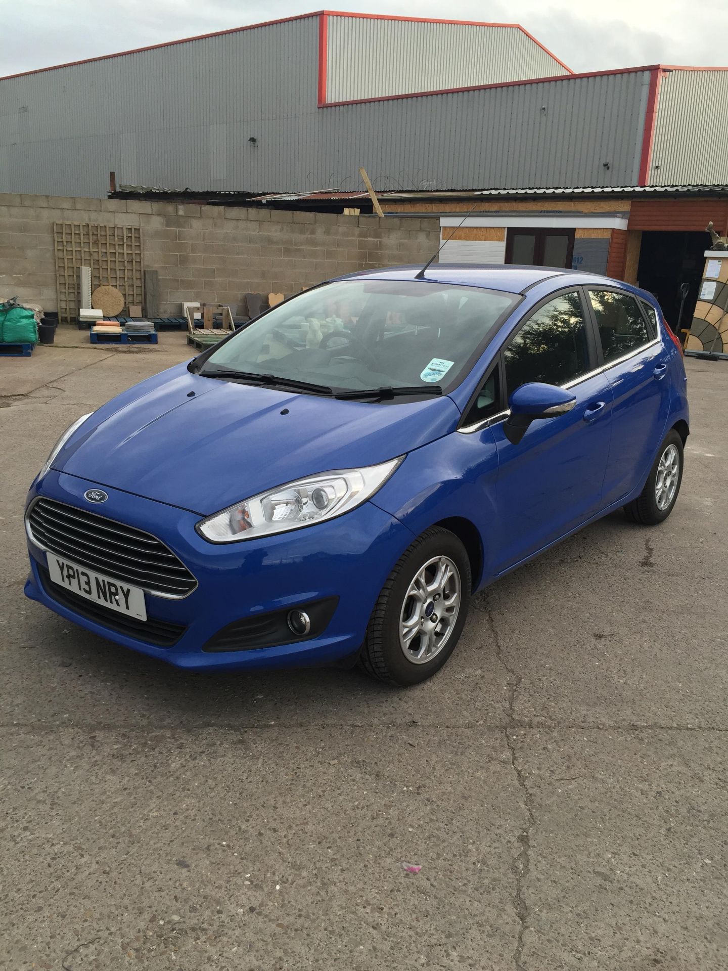 13 Plate FORD FIESTA ZETEC Econetic TDCI - YP13 NRY - Blue - 5 door hatchback - Tax expired 1st Feb - Image 3 of 17