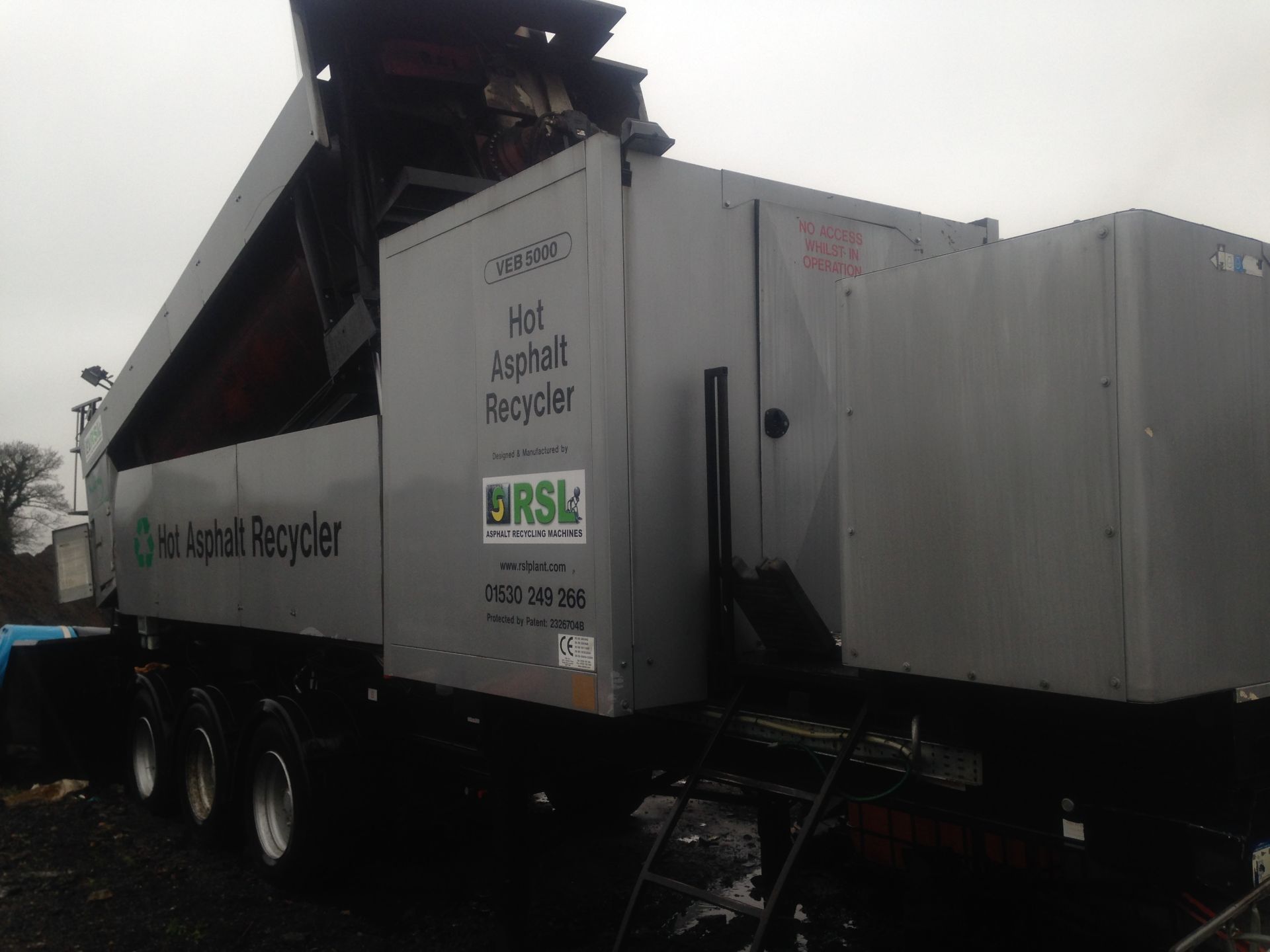 RSL - VEB 5000 - HOT ASPHALT RECYCLING UNIT - Aprox 480 hours on the clock.  Comes with the followin - Image 2 of 9