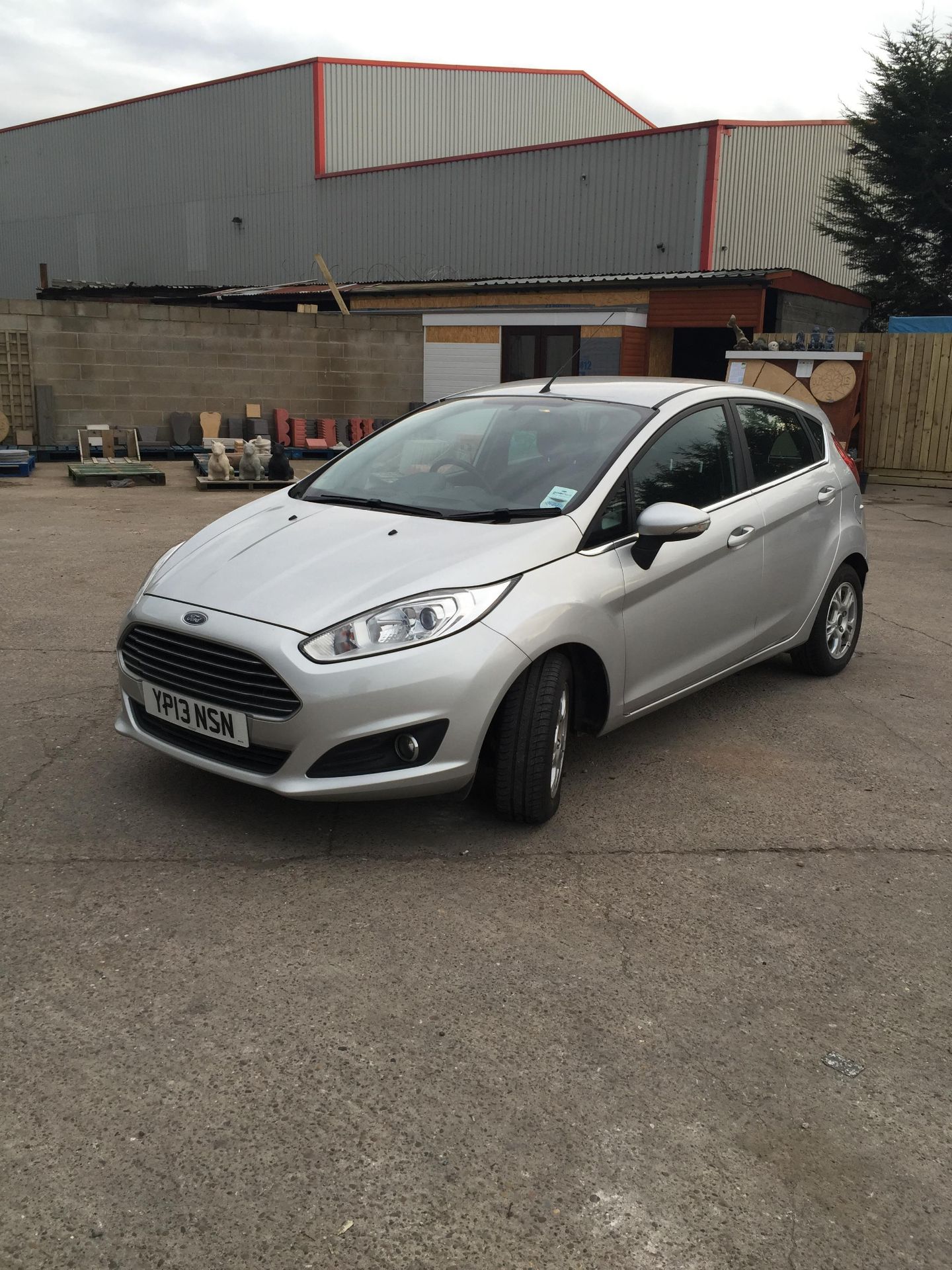 13 Plate FORD FIESTA ZETEC Econetic TDCI - YP13 NSN - Silver - 5 door hatchback - Tax expired 1st Fe - Image 14 of 15